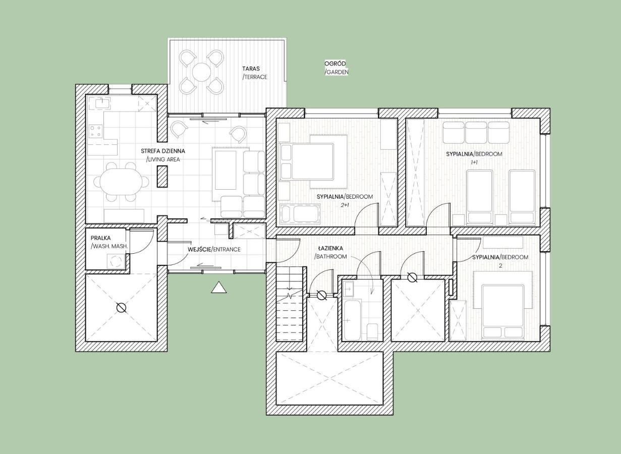 شقة Międzybrodzie Bialskie  في Apartament Wiosenny المظهر الخارجي الصورة